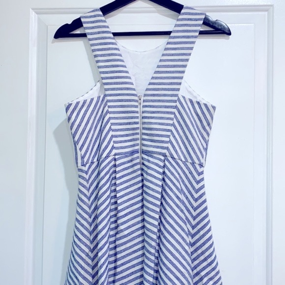 BCBGeneration blue & white striped halter dress size 2 - Picture 6 of 11